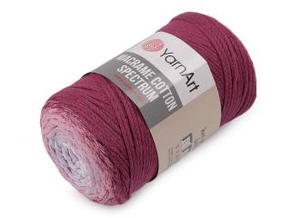 Pletací příze Macrame Cotton Spectrum 250 g Balení: 1 ks, Varianta: 3 (1314) vínová fuchsie