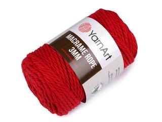 Pletací příze Macrame Rope 3 mm 250 g Balení: 1 ks, Varianta: 10 (773) červená