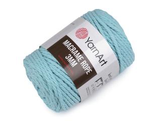 Pletací příze Macrame Rope 3 mm 250 g Balení: 1 ks, Varianta: 13 (775) tyrkys sv.