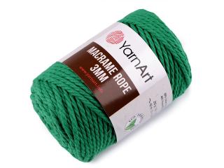 Pletací příze Macrame Rope 3 mm 250 g Balení: 1 ks, Varianta: 17 (759) zelená