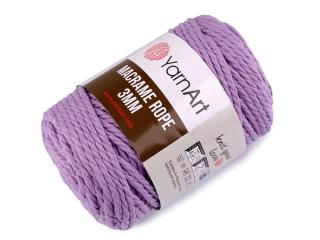 Pletací příze Macrame Rope 3 mm 250 g Balení: 1 ks, Varianta: 19 (765/174) fialová lila