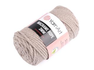 Pletací příze Macrame Rope 3 mm 250 g Balení: 1 ks, Varianta: 2 (753) režná