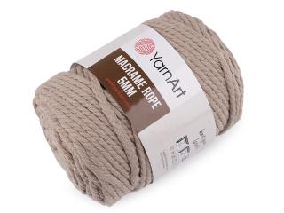 Pletací příze Macrame Rope 5 mm 500 g Balení: 1 ks, Varianta: 13 (768) béžová aloe