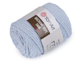 Pletací příze Macrame Rope 5 mm 500 g Balení: 1 ks, Varianta: 19 (760) modrá světlá