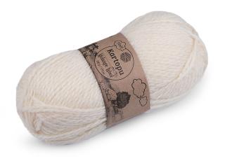 Pletací příze Melange Wool 100 g Balení: 1 ks, Varianta: 2 (025) krémová světlá