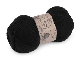 Pletací příze Melange Wool 100 g Balení: 1 ks, Varianta: 8 (940) černá