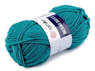 Pletací příze Merino bulky 100 g Balení: 1 ks, Varianta: 24 (11448) zelený tyrkys