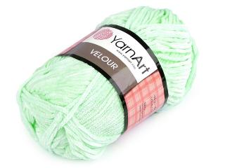 Pletací žinylková příze Velour 100 g Balení: 1 ks, Varianta: 6 (845) mint