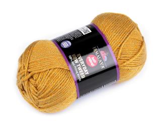 Příze pletací Everyday New Tweed 100 g Balení: 1 ks, Varianta: 1 (75103) hořčicová