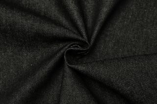 Riflovina praná 100 % bavlna - 330 g/m2 Barva: Černá