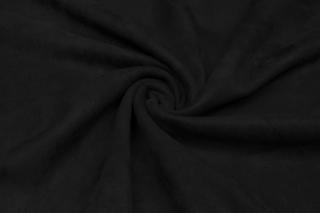 Scuba semiš broušený líc - 280 g/m2 Barva: Černá