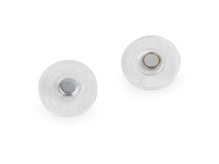 Skryté magnetické zapínání k našití Ø8 mm Balení: 2 pár, Varianta: 1 transparent kulaté