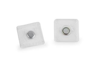 Skryté magnetické zapínání k našití Ø8 mm Balení: 2 pár, Varianta: 2 transparent čtverec