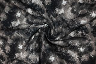 Softshell zimní černý abstrakt