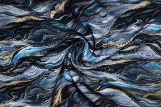 Softshell zimní modré vlny
