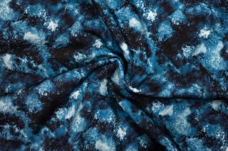 Softshell zimní modrý abstrakt