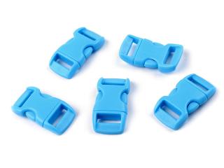 Spona trojzubec prohnutá mini šíře 10 mm Balení: 10 pár, Varianta: 4 modrá azuro