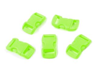 Spona trojzubec prohnutá mini šíře 10 mm Balení: 10 pár, Varianta: 5 zelená neon