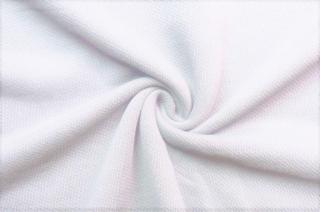 Teplákovina bílá 100 % bavlna, 400 g/m2