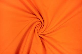 Teplákovina elastická oranžová 290 g/m2