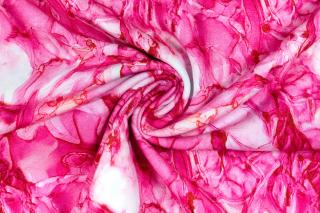 Teplákovina růžový abstrakt