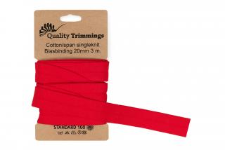 Úpletový elastický lemovací proužek Barva: 150 červená