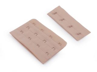 Zapínání na podprsenky, plyš šíře 75 mm čtyřřadé Balení: 1 pár, Varianta: 2 tělová