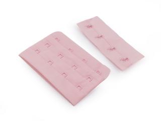 Zapínání na podprsenky, plyš šíře 75 mm čtyřřadé Balení: 1 pár, Varianta: 3 pudrová