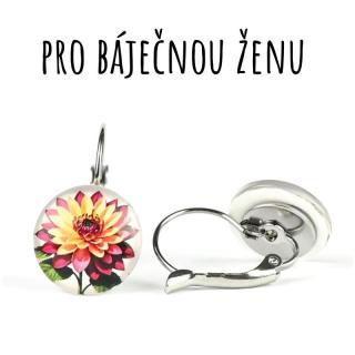 Jiřina náušnice VISACÍ 12 mm