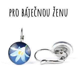 Lilie náušnice VISACÍ 12 mm