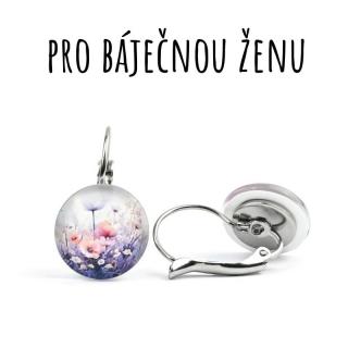 Luční kvítí náušnice VISACÍ 12 mm