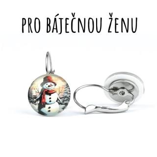 Sněhulák náušnice VISACÍ 2 12 mm