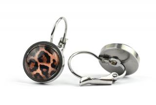 Zvířecí motiv leopard náušnice visací MENŠÍ háček