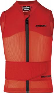 ATOMIC LIVE SHIELD VEST JR Barva: red, Velikost: M