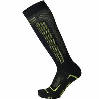 CALZA SKI SUPERTHERMO PRIMALOFT-SETA, NERO/CEDRO 24/25 Velikost: L