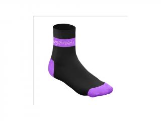 Cyklistické ponožky CRAZY CARBON SOCKS LILLA Barva: lilla, Velikost: 35-38
