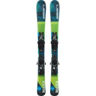 Dětský lyžařský set ELAN MAX QS Barva: Modro - zelená, Velikost: 130 cm