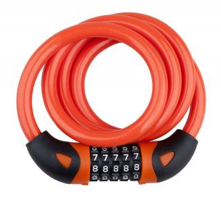 Zámek spirála kódový PRO-T Plus 5 čísel M12 x 120cm Color Barva: Oranžová