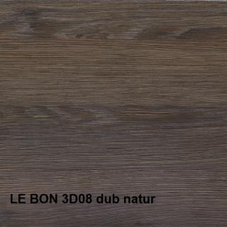 Vysoká skříňka s policemi - levá QZ38L LE BON různé dekory Šířka: 38cm, Barevné provedení: 3D08-dub natur