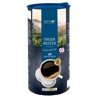 Amaroy Unser Bester kávové pody 20 ks, 144g