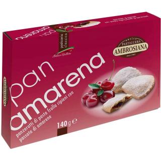 Ambrosiana pan amarena  italské sušenky s ovocnou náplní 140 g