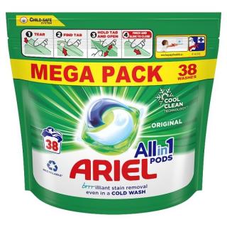 Ariel All-in-1 Universal gelové kapsle na prádlo 38 dávek