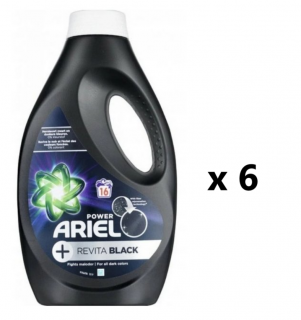 Ariel Black prací gel na tmavé prádlo 16 dávek, 6x800 ml- VÝHODNÉ BALENÍ  - profi Qualität