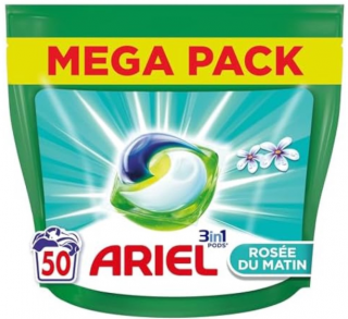 Ariel gelové kapsle 3v1 Ranní rosa universal 50 dávek, 1,025 kg  - profi Qualität