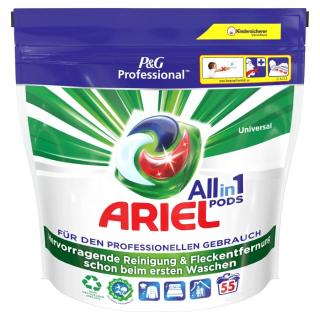 Ariel Professional gelové kapsle All-in-One Universal 55 dávek  - profi Qualität