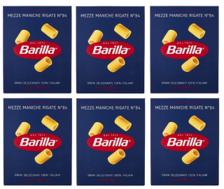 Barilla Mezze Maniche Rigate Nr. 84, 6x500 g-VÝHODNÉ BALENÍ