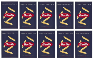 Barilla Pennette Rigate Nr. 72, 10x500 g-VÝHODNÉ BALENÍ