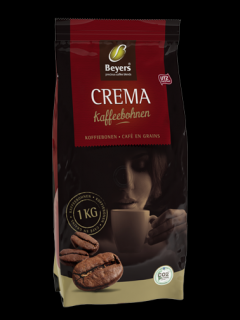 Beyers Caffe Crema, zrnková káva, 1kg  - originál z Německa