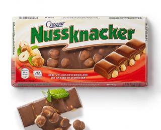 Choceur Nussknacker mléčná čokoláda s lískovými ořechy 100g  - originál z Německa