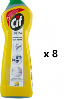 Cif Tekutý čistící písek Limone Crema 8x500 ml- VÝHODNÉ BALENÍ